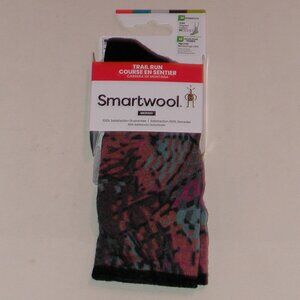 Smartwool Trail Run Targeted Cushion Triangle Prism Print Crew Socks Women's M